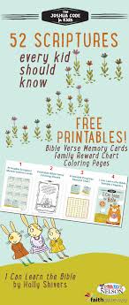 Free Bible Memory Verse Printables Faith Bible For Kids