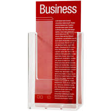 We manufacturer wall mounted racks to display literature on your walls. Esselte Brochure Holder Wall Mount 1 Tier Dl Tristate Office Products Depot