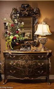 Now This Is The Way To Showcase A Bombay Chest Love The Flower Arrangement Might Have To Rework The One Off Of Our Tuscan Decorating Home Decor Tuscany Decor