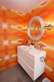 trough sink bathroom vinyl wallpaper
