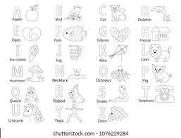 You are wants learn your child the alphabet. Line Art Alphabets Illustrations Z Coloring Stock Vector Royalty Free 1076229284 Shutterstock