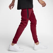 Black And Red Joggers Mens Nike Sportswear Tech Fleece Men S Joggers Size