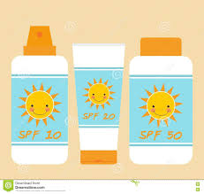 Looking for sunscreen bottle background images? Cute Bottles Of Sunscreen With Different Spf Smiling Sun Motif Illustration 72346663 Megapixl