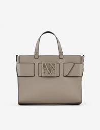 The armani exchange shopper bag is the solution to every problem involving space: Armani Exchange Tote Bag With Shoulder Strap Tote Bag For Women A X Online Store
