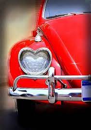 Heart Headlights The Love Bug Red Car Love Bugs My Dream Car