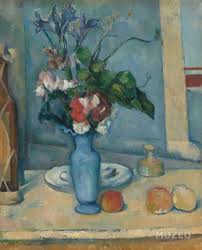 Muzeo Edition D Art Et De Photo Le Vase Bleu De Paul Cezanne Ref 30105 C Rmn Musee D Orsay Herve Lewan Paul Cezanne Paintings Paul Cezanne Cezanne