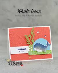 You will receive precut cardstock, ribbon, etc. Nice People Stamp Stampin Up Canada How To Stamp In 2 Colours Super Easy Two Tone Stamping Stampin Up Whale Done Cardmaking Video
