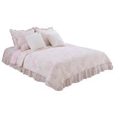 The most common floral dust ruffle material is cotton. Heaven Sent Girl 5 Pc Pink Floral Twin Bed Set Dust Ruffle Quilt 2 Cotton Tale Designs
