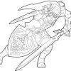 Printable the legend of zelda coloring page. 3