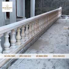 Mẫu lan can đá - hàng rào đá hoa văn tinh xảo với dòng đá cao cấp
