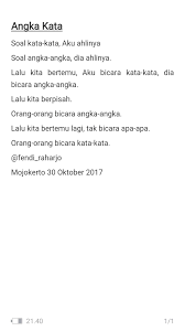 Pin Oleh Mojokertocraft Di Puisi Puisi