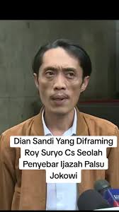 Dian Sandi dan Roy Suryo: Kontroversi Ijazah Jokowi