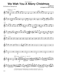 You have reached your limit for today. Keith Young We Wish You A Merry Christmas Eb Baritone Saxophone Sheet Music Download Printable Christmas Pdf Score How To Play On Woodwind Ensemble Sku 360990