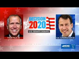 Thom Tillis Cal Cunningham U S Senate Debate From North Carolina Youtube