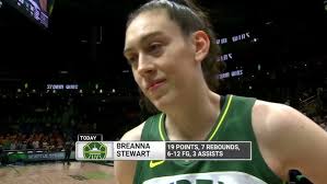 Breanna Stewart postgame sideline interview