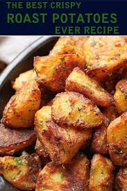 The Best Crispy Roast Potatoes Ever Recipe Crispy Roast Potatoes Boiled Sweet Potato Recipes Sweet Potato Recipes Roasted