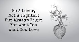 The song was written by derulo, stevie hoang, david paich and jeff porcaro, while production was handled by redone. Be A Lover Not A Fighter But Always Fight For What You Love