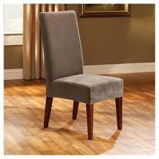 Stretch Pique Short Dining Room Chair Slipcover Sure Fit Slipcovers For Chairs Dining Room Chair Slipcovers Dining Chair Slipcovers