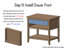 I am listing below the major steps involved in building the nightstand. Diy Bedside Table With Drawer And Shelf Free Plans