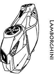 Dessin à imprimer de lamborghini : Coloriage Voiture Lamborghini A Imprimer