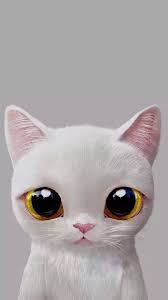 White Cat Phone Wallpaper Fond D Ecran Chat Blanc Telephone Monchatdore Com Chat Passionchat A Cat Phone Wallpaper Cat Wallpaper Cartoon Cat