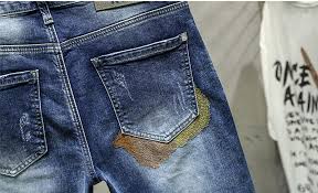 Orang lelaki kebanyakkannya memang memakai seluar jeans. Fashion Streetwear Men Jeans Blue Color Slim Fit Elastic Embroidery Designer Ripped Jeans Men Pencil Pants Hip Hop Jeans Homme Jeans Aliexpress