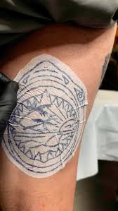 A Sharks Playground 🦈💀 I had so much fun doing this custom piece for  @caleb.gabriele.11 Thanks for getting tattooed my dude, •, Done at  @outdoortraditionstattoo, •, #angelopeztattoos