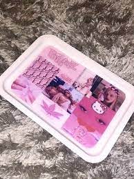 Pink Aesthetic Glitter Rolling Tray Y2k Rolling Tray Etsy Diy Resin Tray Pink Aesthetic Diy Resin Art