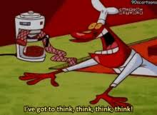 I think cow and chicken is a ripoff of ren and stimpy and is a very classic show but it was not for kids because it was very vilonte disgusting and disturbing and one of the main characters was the devil who cross dresses and has. Cow And Chicken Red Guy Gifs Tenor