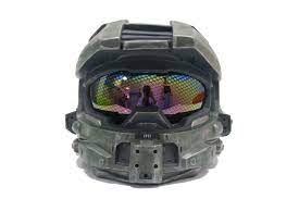 Xcoser Costumes Halo Costume Helmet Custom Motorcycle Helmet Halo Master Chief Helmet Motorcycle Helmets