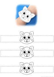 kedi bileklik kalibi okuloncesitr preschool kindergarten aplike sablonlari parti malzemesi hayvan el sanatlari