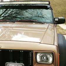 99 Jeep Xj With Notch Customs Flares And 52 Light Curved Light Bar Jeep Xj Jeep Life Jeep