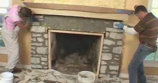 Install A Fireplace Mantel And Add Stone Veneer Facing Installing A Fireplace Fireplace Mantels Fireplace