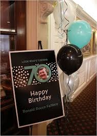 Birthday Party Ideas For Mother In Law A 70th Birthday Party He Ll Never Forget 70th Birthday Parties Milestone Birthday Party 75th Birthday Parties