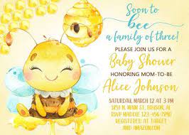 Soon To Bee A Family Of Three 3 Baby Shower Invitation Etsy In 2021 Baby Shower Invitations Etsy Cute Wallpapers Baby Shower Printables