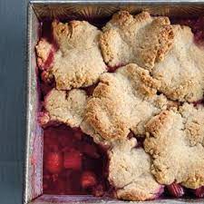 Raspberry Rhubarb Pandowdy Recipe Raspberry Rhubarb Rhubarb Recipes Rhubarb