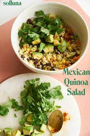 Feel Festive Mexican Quinoa Bowl Solluna By Kimberly Snyder Recipe Mexican Quinoa Quinoa Bowl Recipe Quinoa Bowl