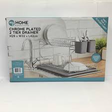 Maybe you would like to learn more about one of these? Home Cookware Dining Bar Supplies 2 Two Tier Kitchen Washing Dish Drainer Cutlery Holder Plate Bowl Cup Rack Round Home Furniture Diy Brucebibee Com