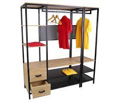 dressing ouvert mallory style industriel pas cher dressing but iziva com dressing ouvert style industriel dressing