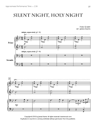 The song of the righteous is a prayer unto me, and it shall be answered with a blessing upon their heads. d&c 25:12. Silent Night Holy Night Piano Duet Koerts Music