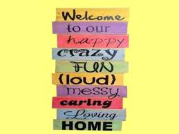 Anything you can fix to the wall is one less thing covering your work surfaces. Second Life Marketplace Wall Art Craft Decor Hanging Wood Colorful Hand Painted Welcome Happy Crazy Home Plaque Copy Mod 1 Prim Promo Sale