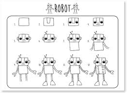 Voor Vrolijke Illustraties Ieder Idee Begint Met Een Stift Knutselen Robot Robot Tekenen