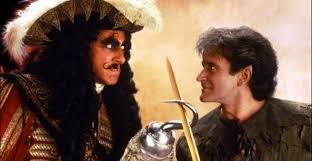 Dustin Hoffman As Capt Hook Vs Robin Williams As Peter Pan Panning Hook Longs For One Final Battle And Robin Williams Movies 90s Kids Movies Robin Williams