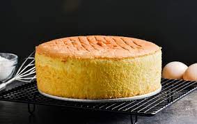 One 8″ round cake, 2 inches tall. Simple 3 Ingredient Sponge Cake Kitchen Cookbook