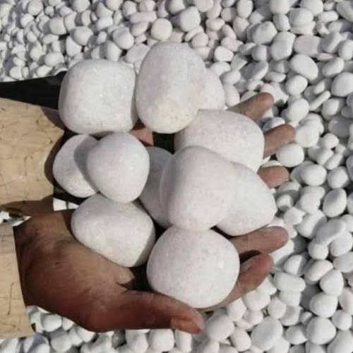Snow white stone pebbels product image