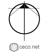 Hold the watch horizontally, and point the hour hand towards the sun. Autocad Drawings Of North Arrows North Symbols North Point Dwg
