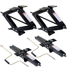 They come in a pack of four and are uv stabilized to protect them from the sun's damaging rays. 4 Pieces 5000 Lbs Rv Leveling Jacks Trailer With Handle Costway
