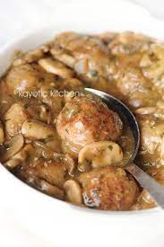 Meatballs In Mushroom Sauce Recipes Meat Recipes Beef Recipes