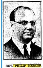 Rev Philip Mercer (1886-1934)