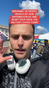 Última hora: Veteranos começam a sentar-se em DC para protestar a Guarda  Nacional.